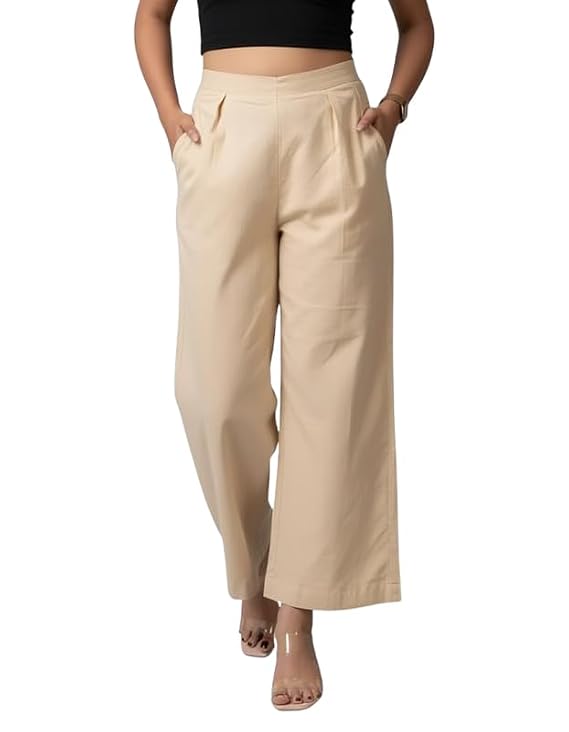 Moirai Pure Cotton Wide Leg Women's Trousers