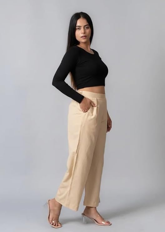 Moirai Pure Cotton Wide Leg Women's Trousers