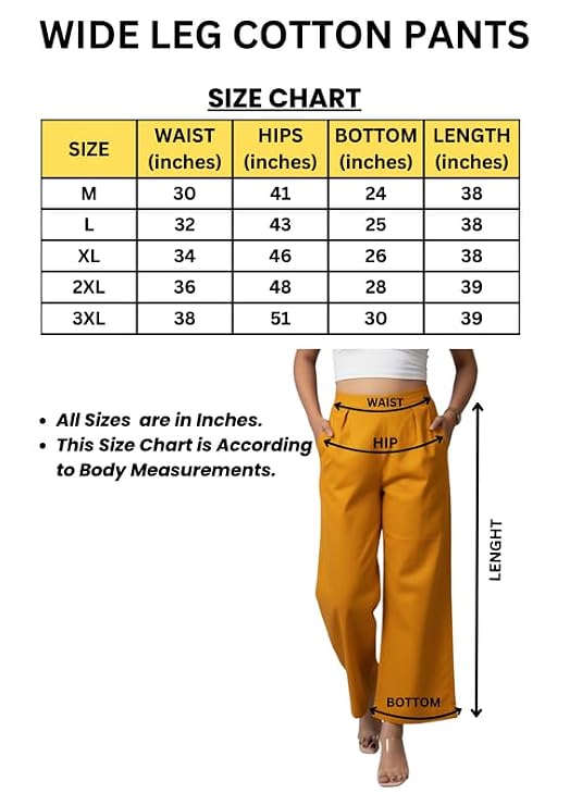 Moirai Pure Cotton Wide Leg Women's Trousers