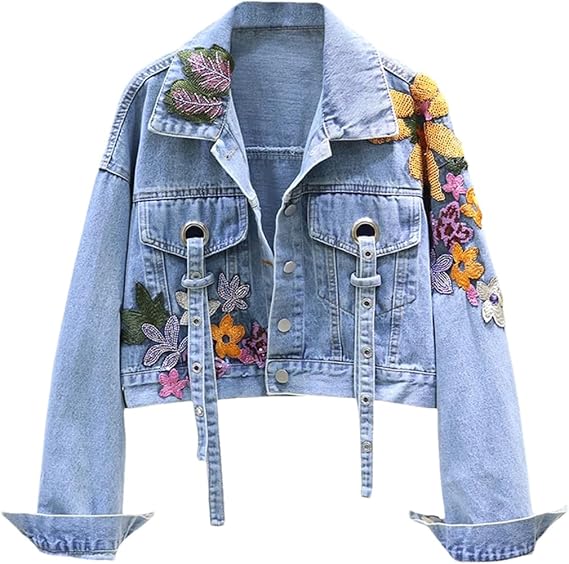 Women's Patchwork Denim Jacket