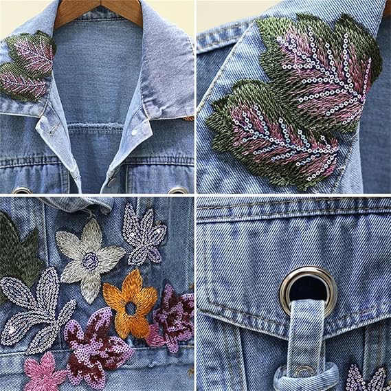 Women's Patchwork Denim Jacket