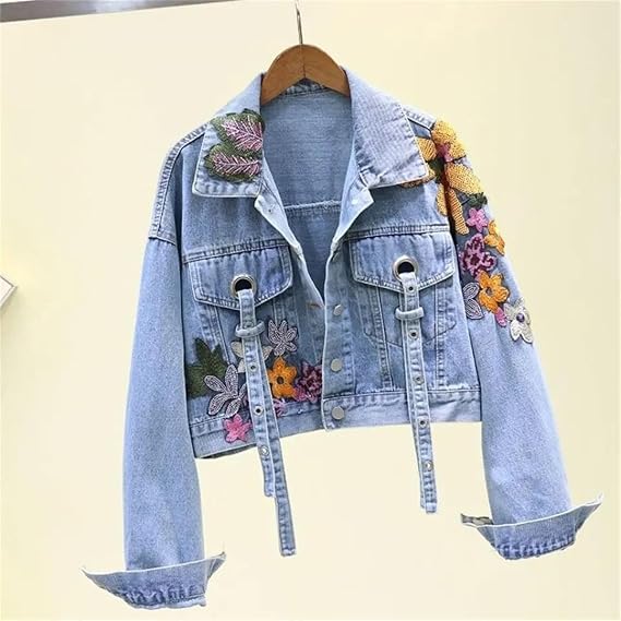 Women's Patchwork Denim Jacket
