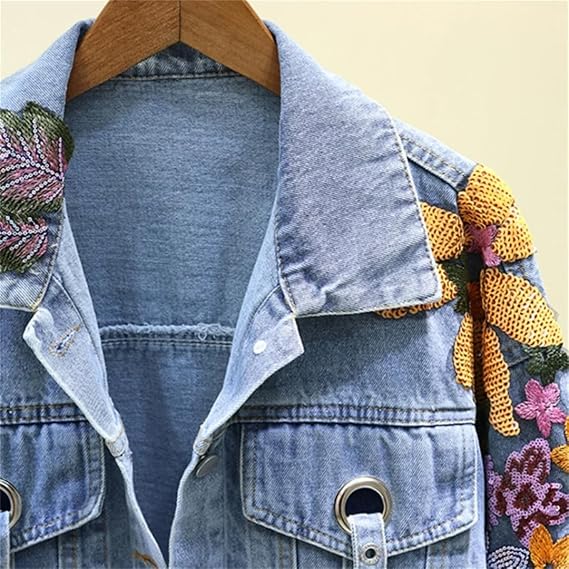 Women's Patchwork Denim Jacket