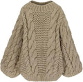 Women's Casual Oversized Chunky Knit Sweater