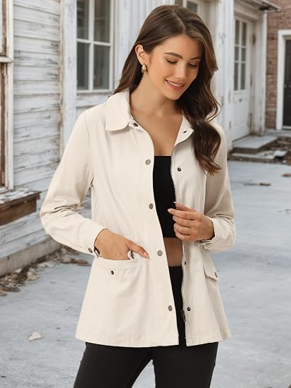 Allegra K Women's Utility Jacket