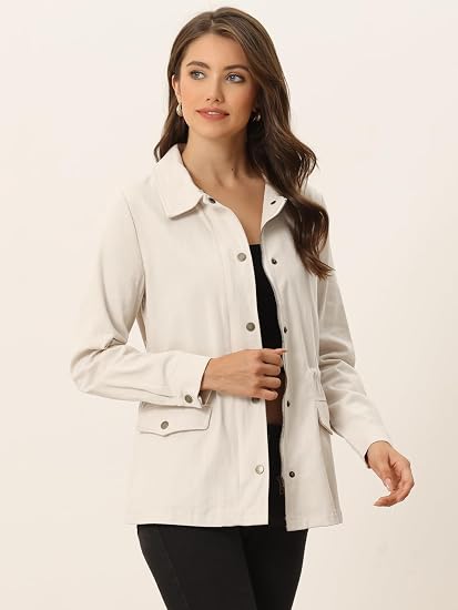 Allegra K Women's Utility Jacket